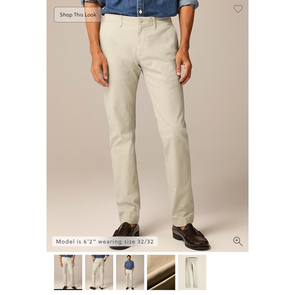 Men's J Crew Re-Imagined Chino Pants | 28x30 Slim Fit